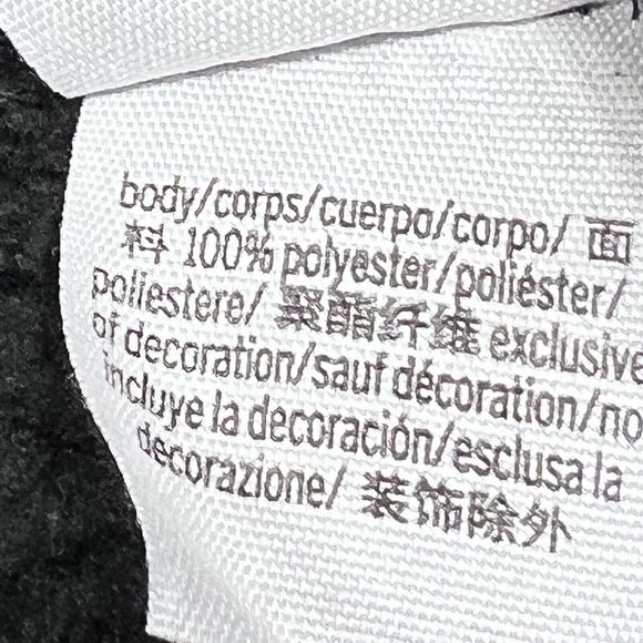 Victoria's Secret PINK Fleece Womens S Black Textured Quarter Zip Fleece Hoodie - Picture 10 of 10